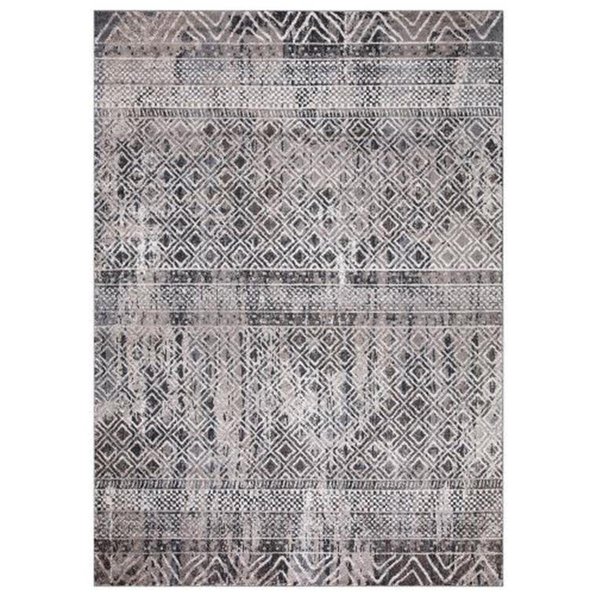 Pisos 7 x 9 ft. Piazza Geometric Area Rug, Gray PI1706200